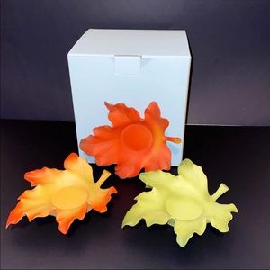 Partylite Whispering Leaves Tealight Trio